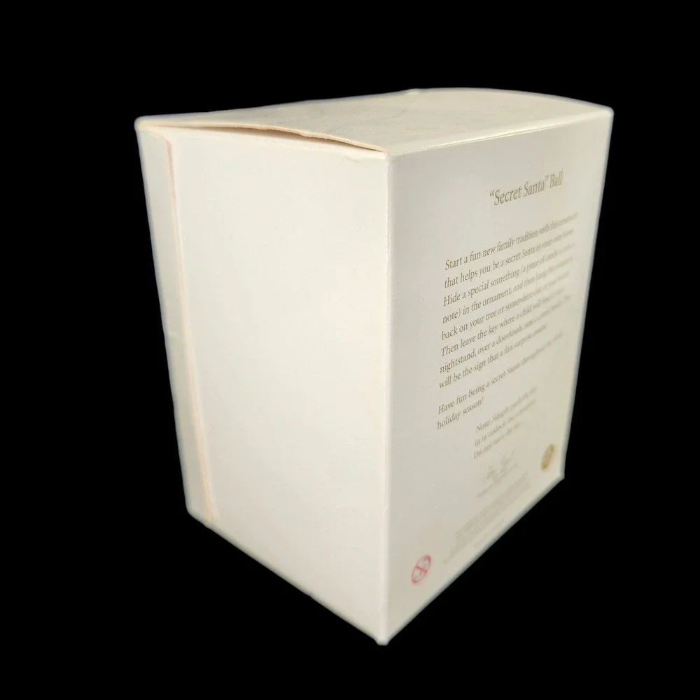 Hallmark Ornament Secret Santa Ball‎ With Key Interactive Hide Treasures Inside